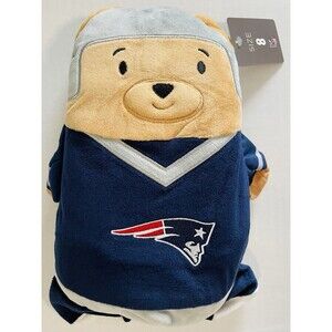 Cubcoats NFL NE Patriots Transforming 2-in-1 Plushie + Hoodie Kids 8 Blue